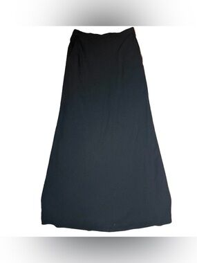 Vintage Lauren Ralph Lauren Black Maxi Skirt Size 6 Minimalist Long Skirt
